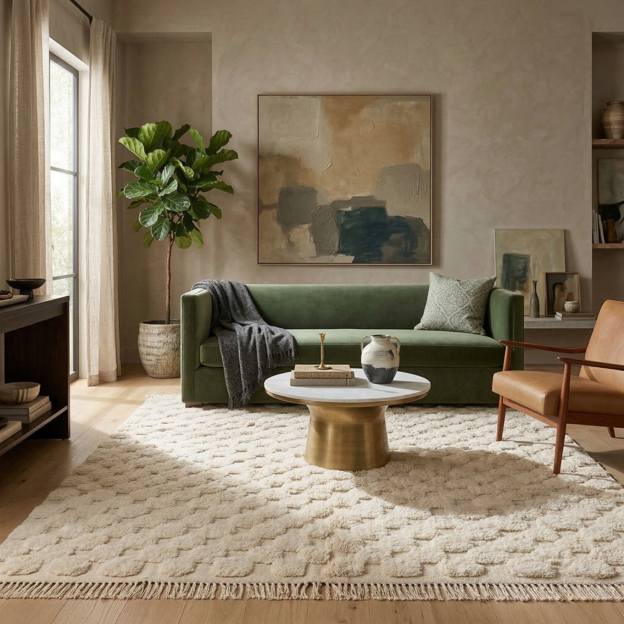 Nowara - Shag Moroccan rug - Benisouk