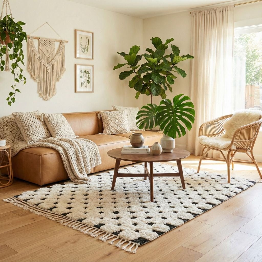 Nowara - Shag Moroccan rug - Benisouk