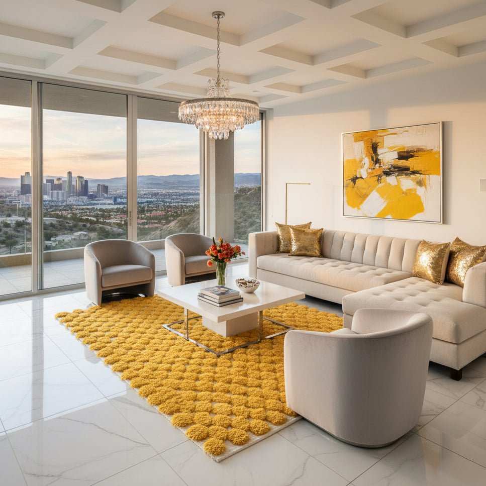 Nowara Sunlight - Shag Moroccan rug - Benisouk