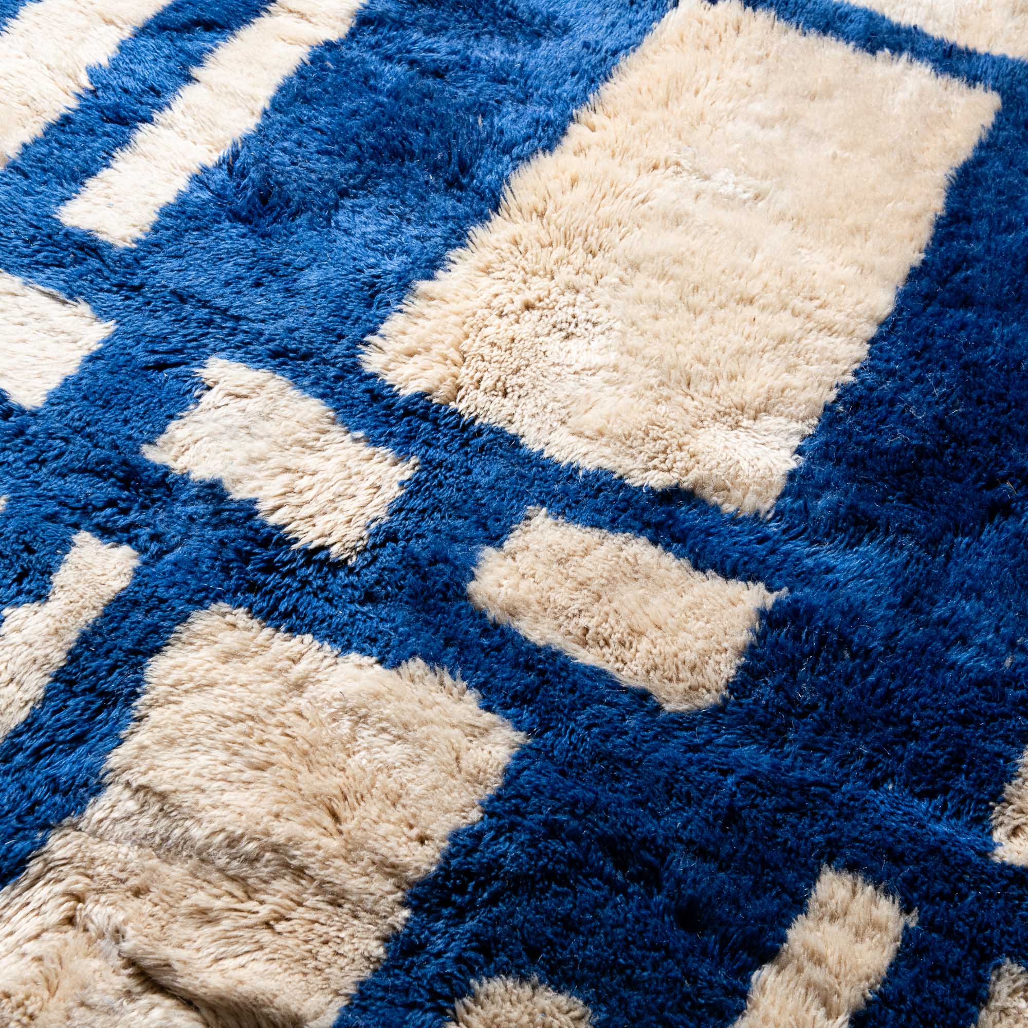 Ocean Tribe - Luxury Shag Moroccan Rug - Benisouk