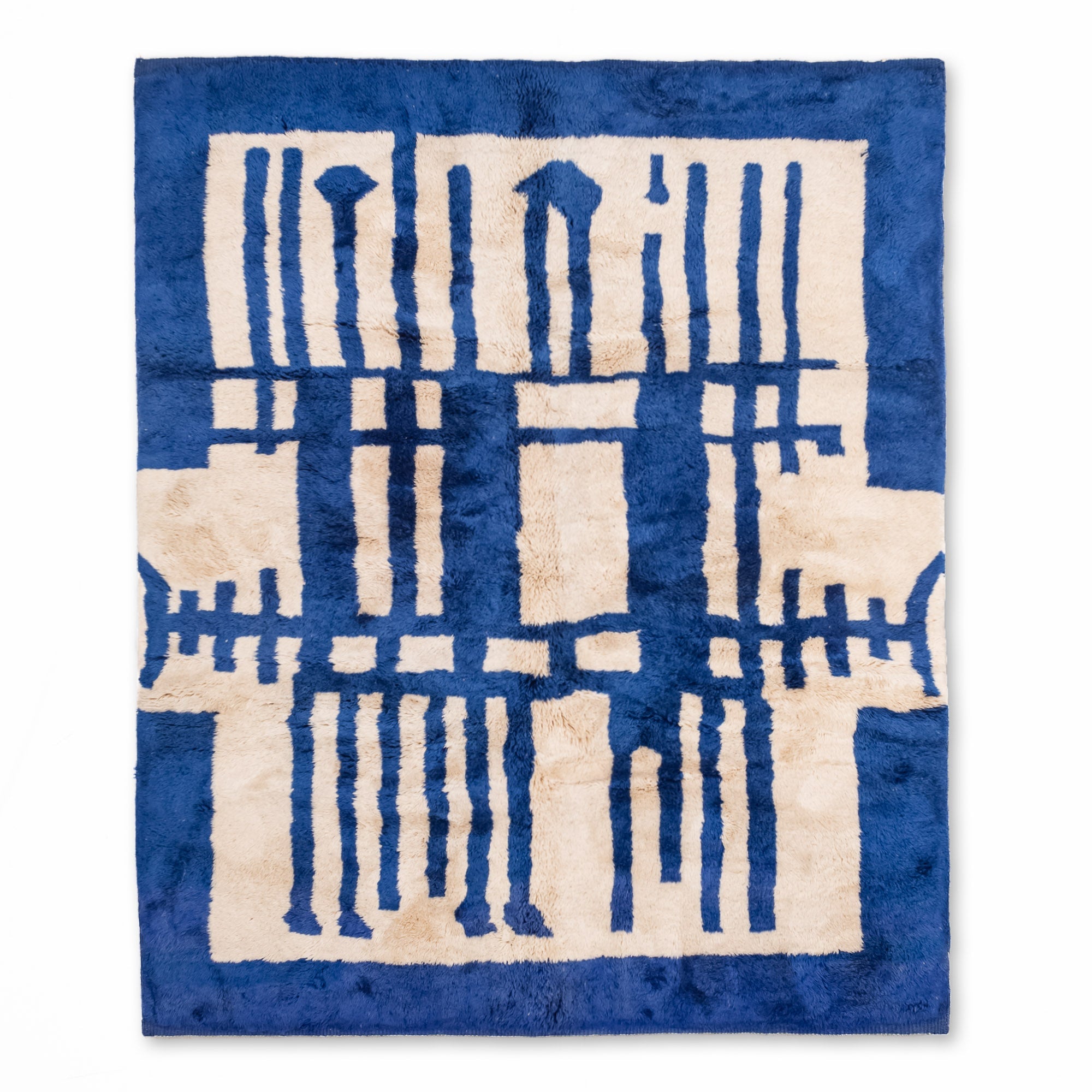 Ocean Tribe - Luxury Shag Moroccan Rug - Benisouk