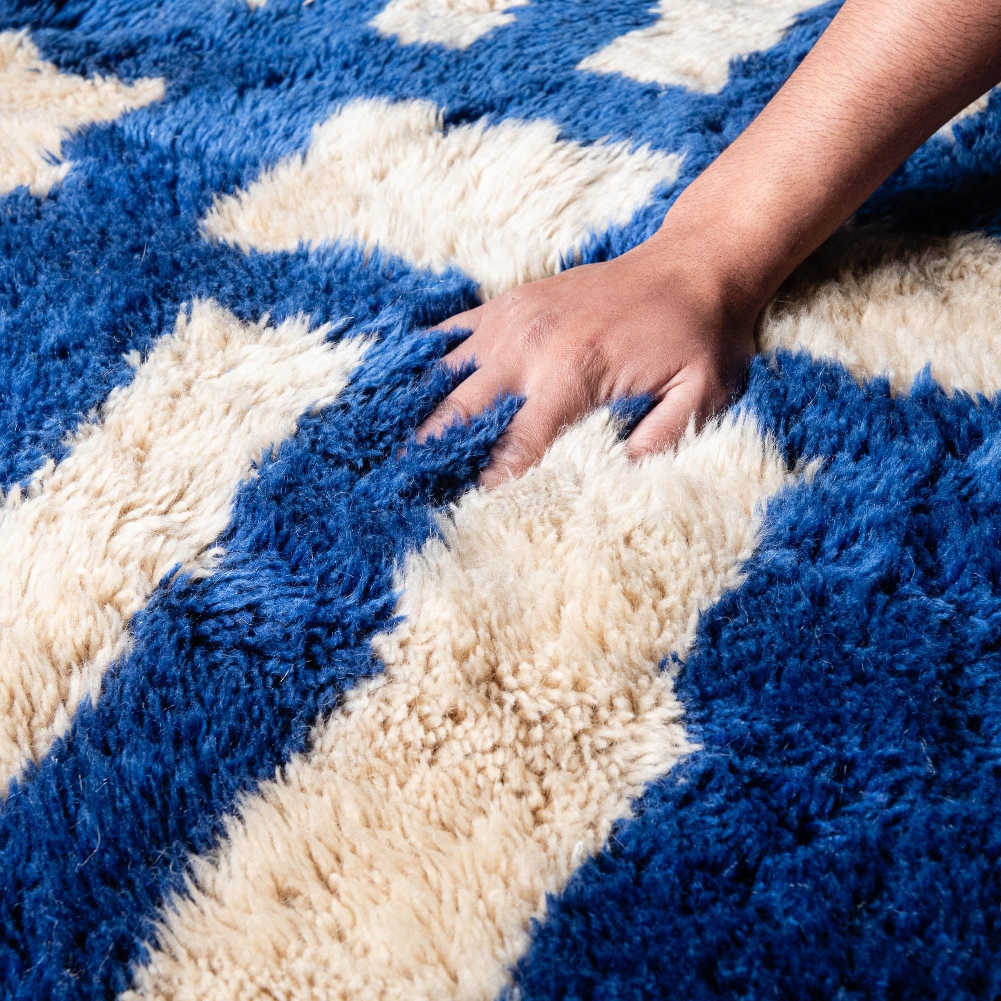 Ocean Tribe - Luxury Shag Moroccan Rug - Benisouk