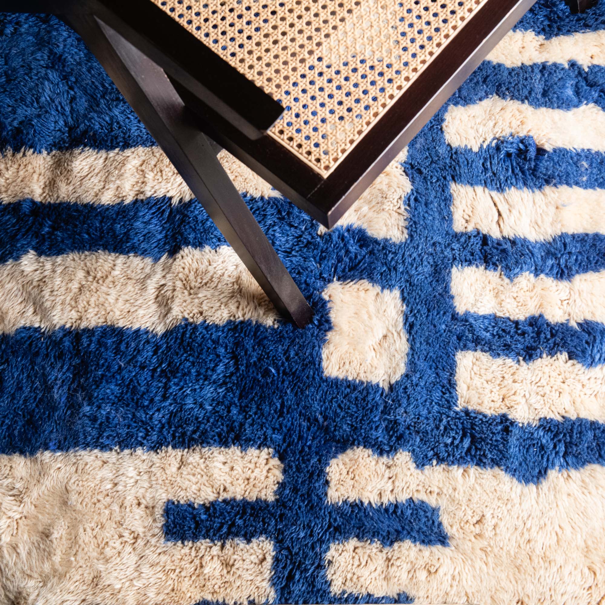 Ocean Tribe - Luxury Shag Moroccan Rug - Benisouk