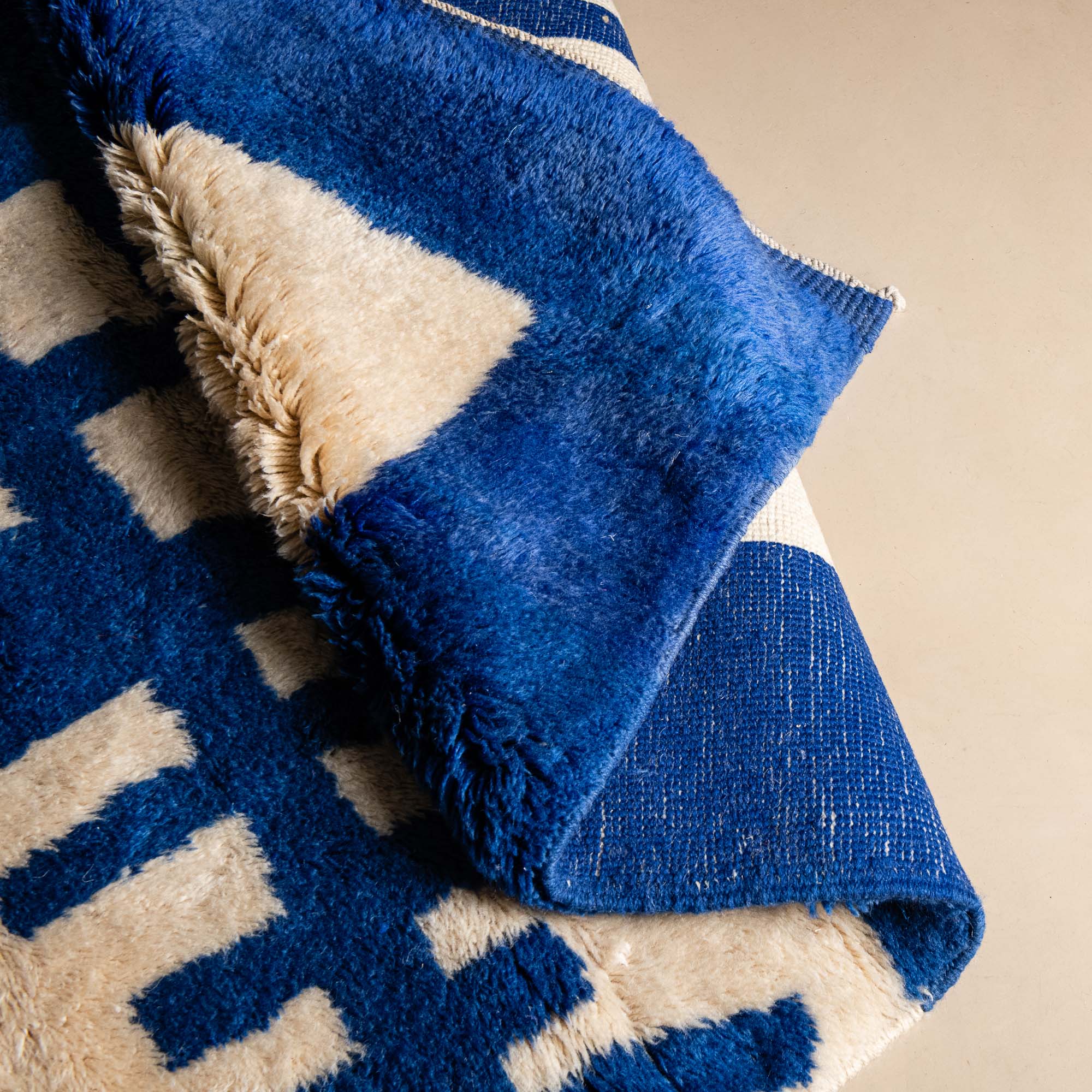 Ocean Tribe - Luxury Shag Moroccan Rug - Benisouk