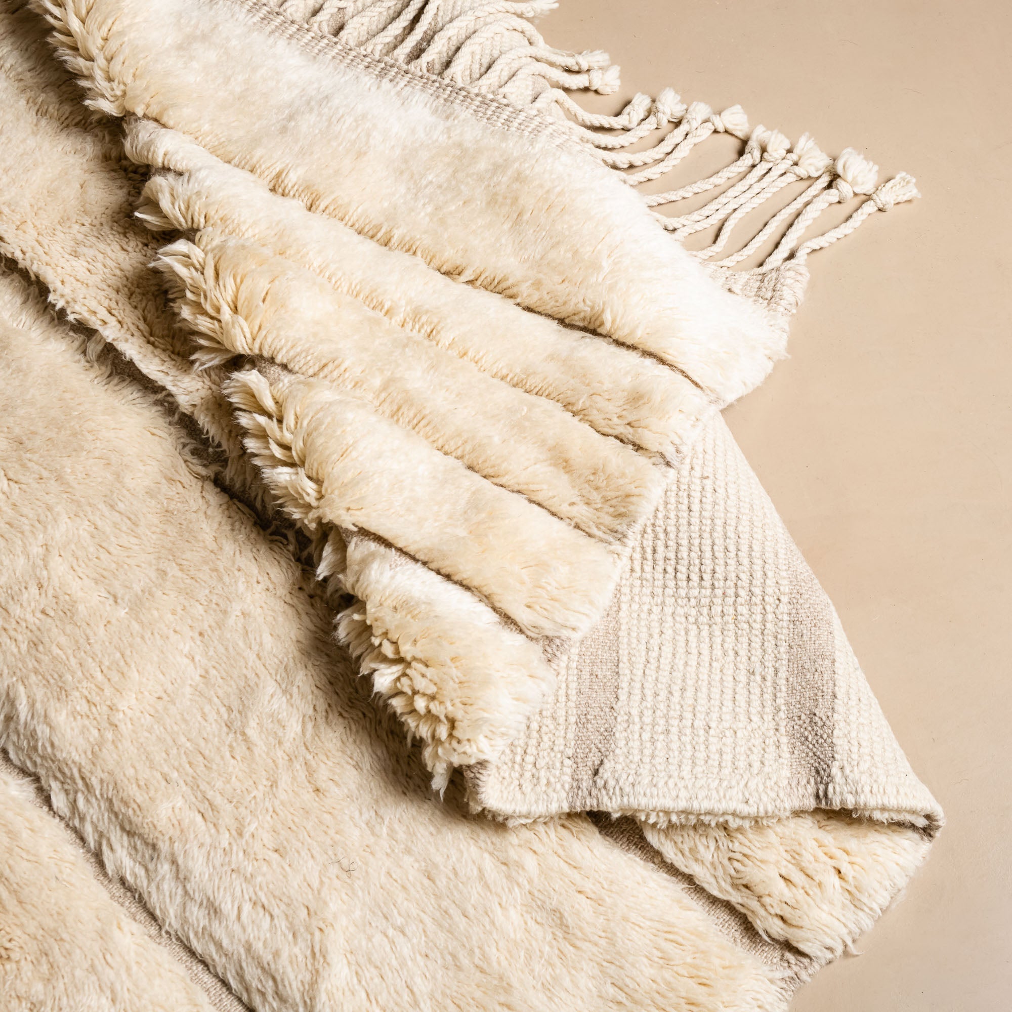 Oudda - Luxury Shag Moroccan Rug - Benisouk