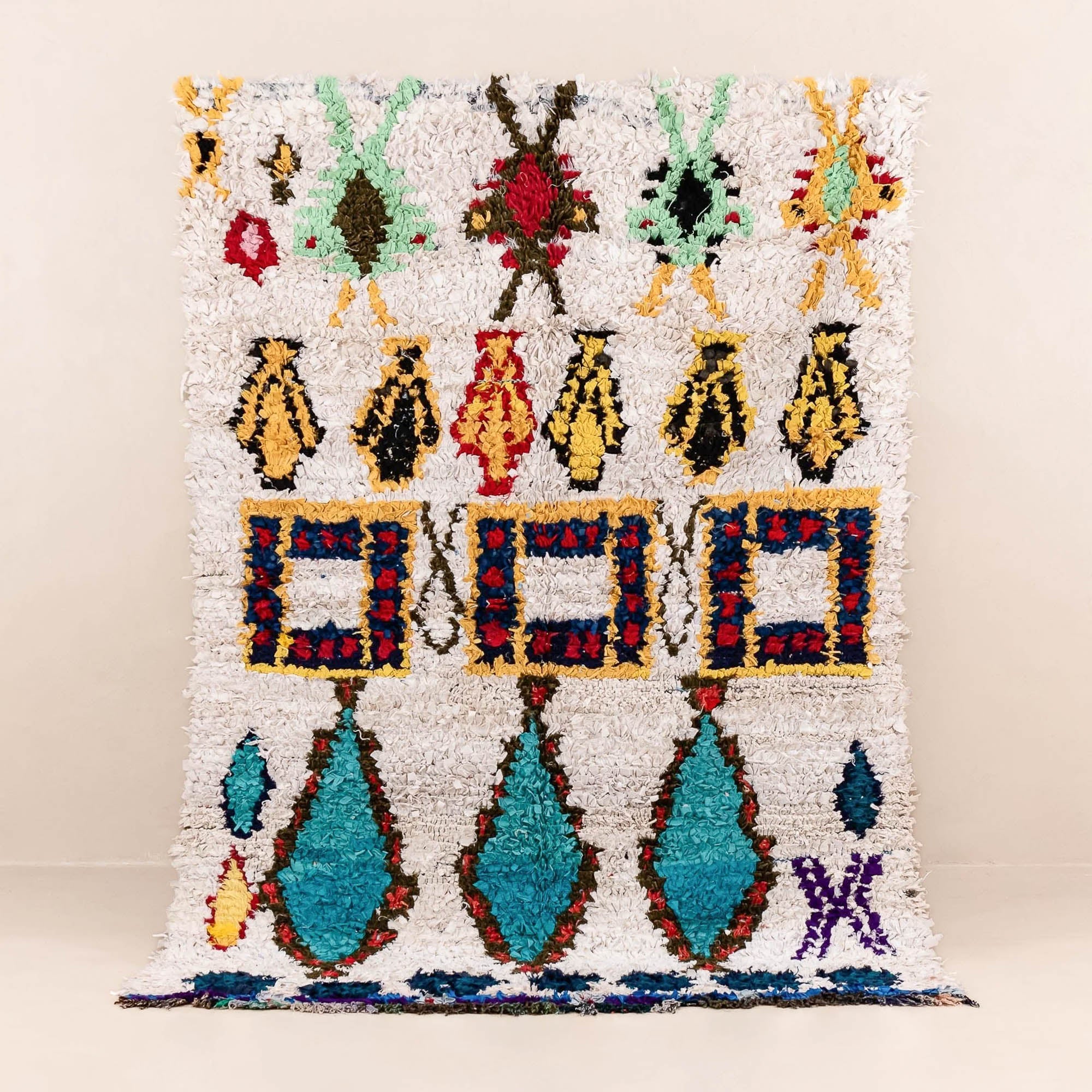 OuedLaou - vintage boucherouite rug