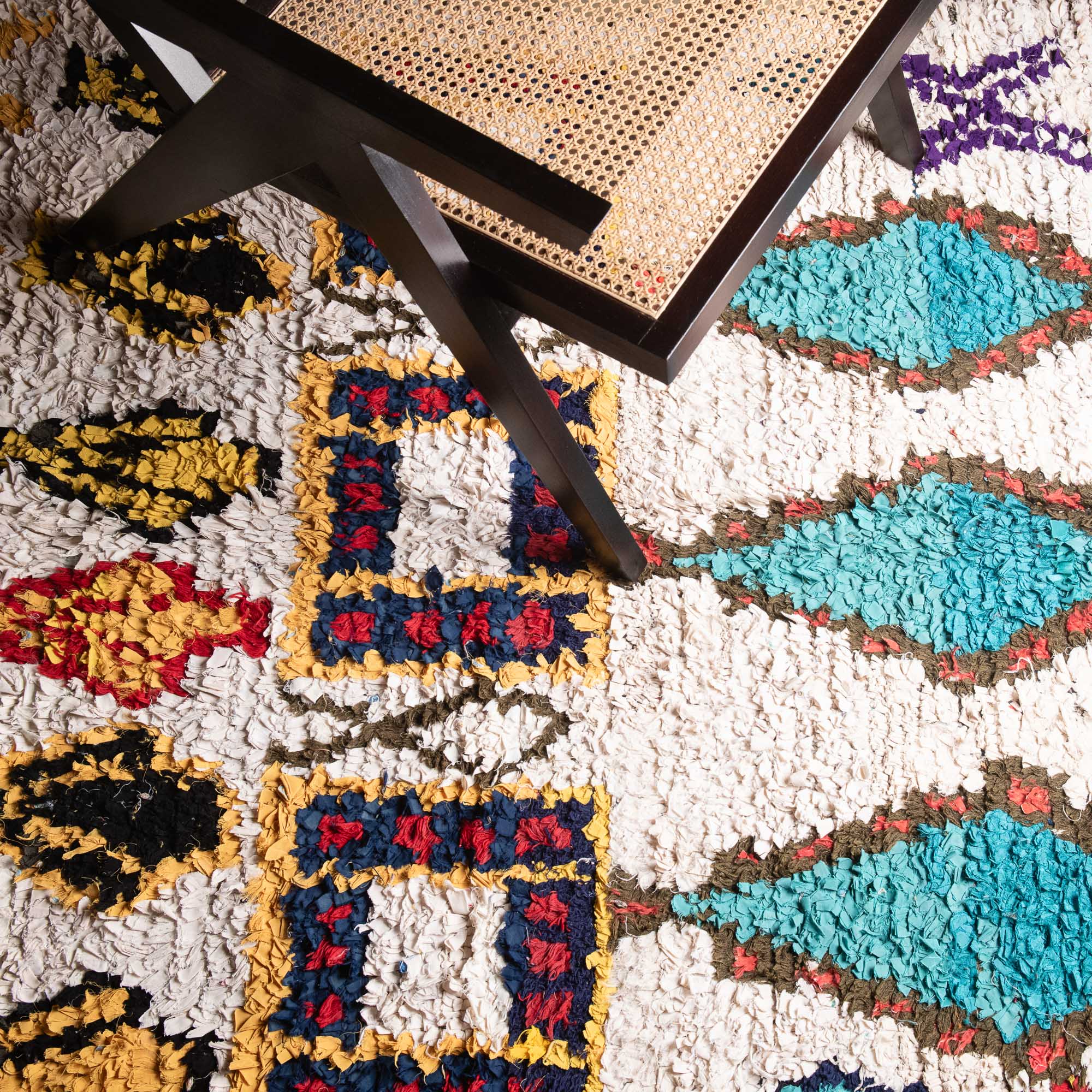 OuedLaou - vintage boucherouite rug - Benisouk