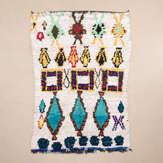 OuedLaou - vintage boucherouite rug - Benisouk