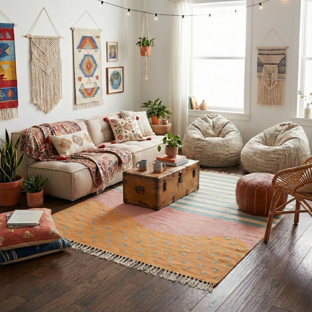 Ouraida - Flatweave Moroccan rug - Benisouk