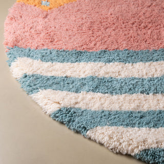 Ouraida Round - Shag Moroccan rug - Benisouk