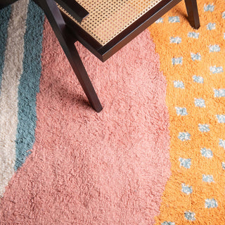Ouraida Round - Shag Moroccan rug - Benisouk