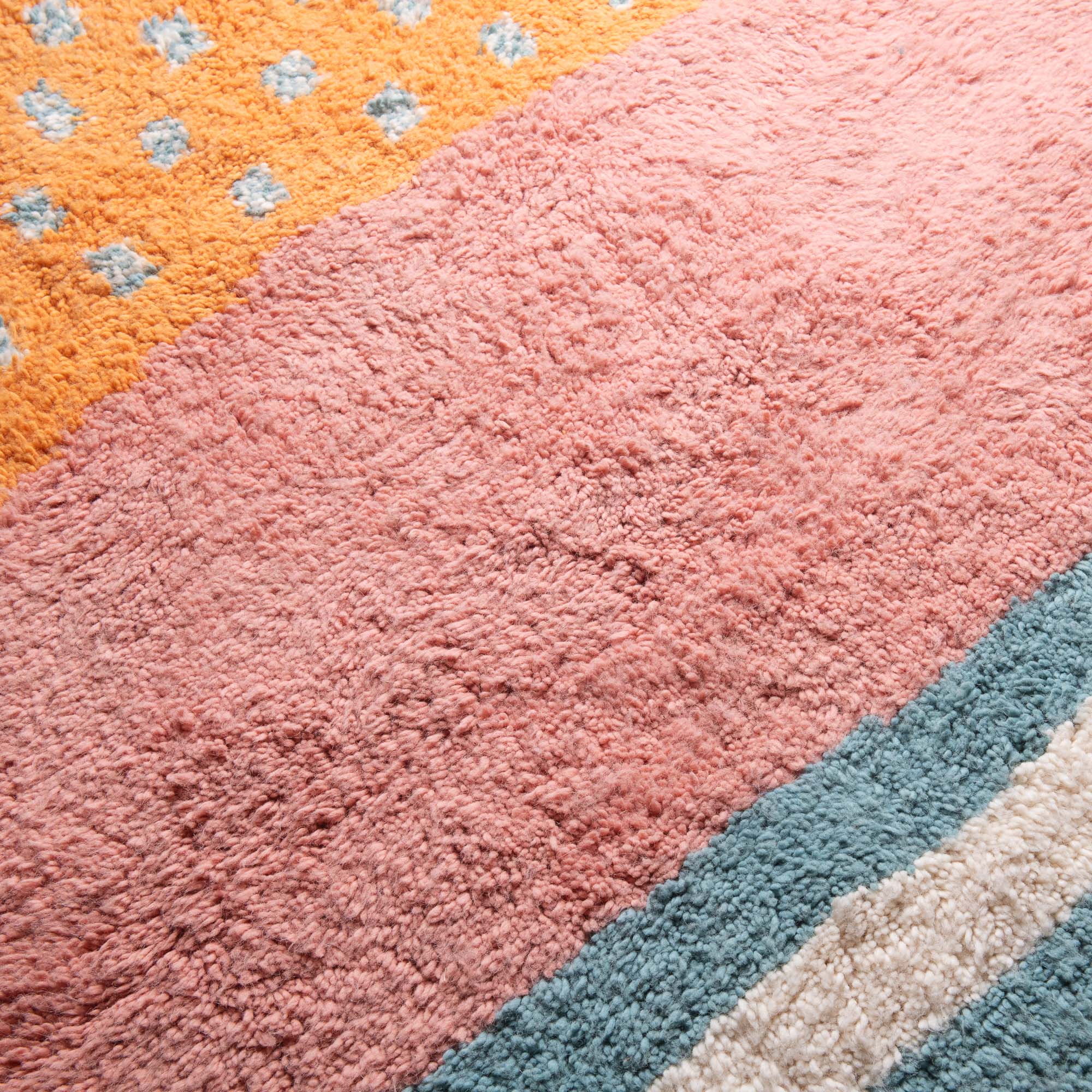 Ouraida Round - Shag Moroccan rug - Benisouk