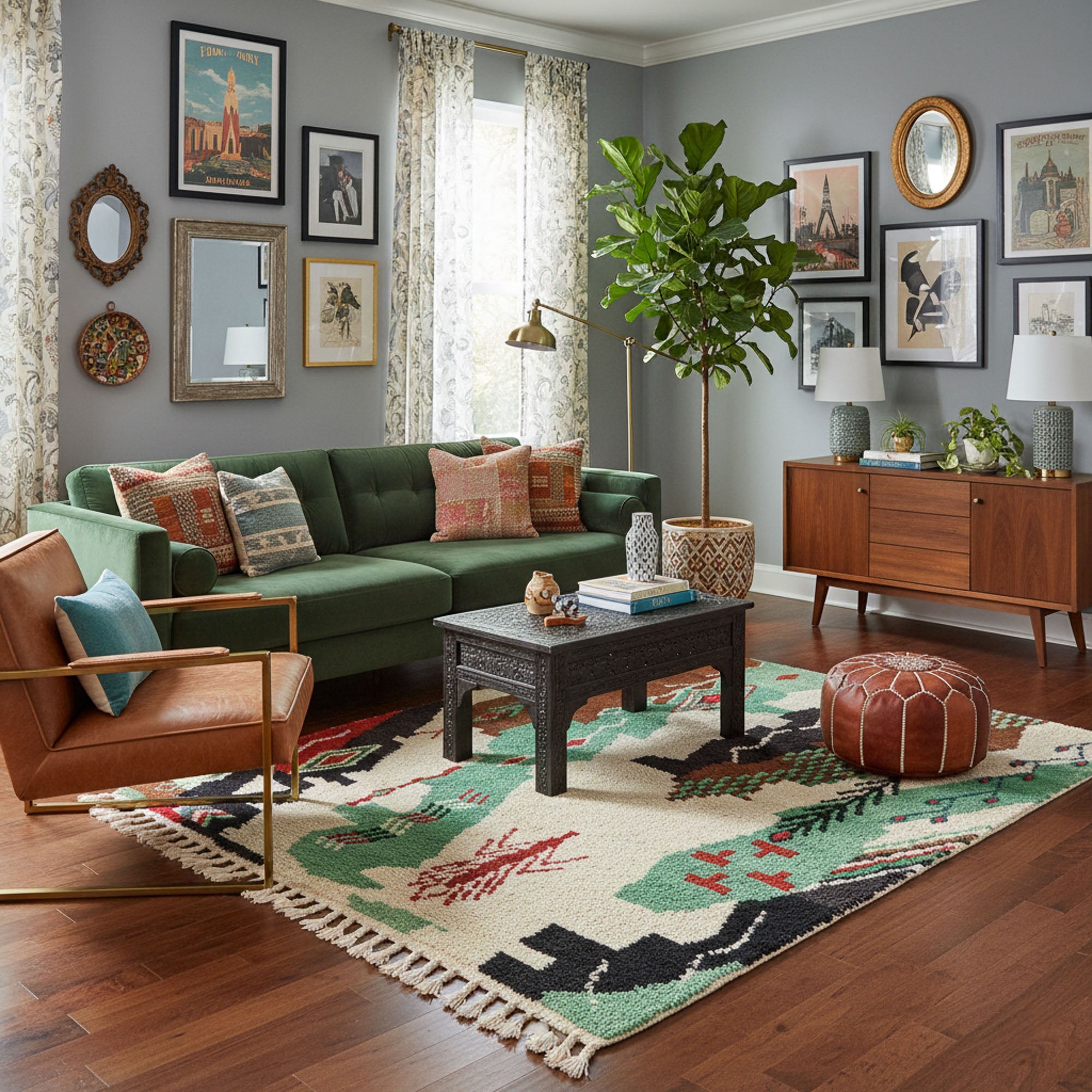 Ourika - Shag Moroccan rug - Benisouk