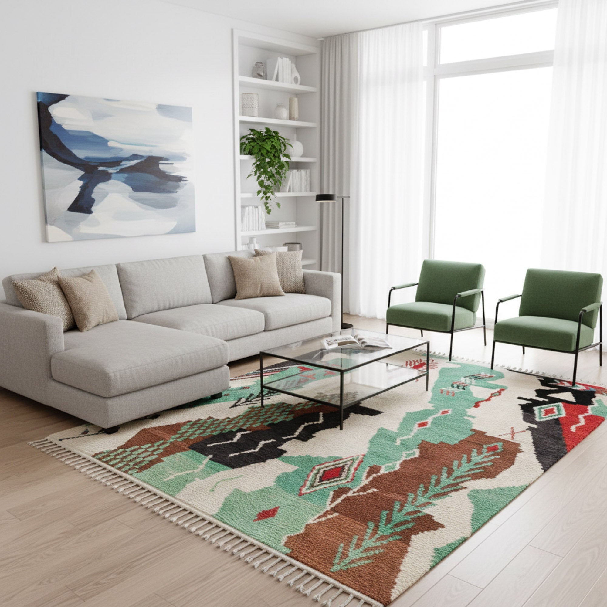 Ourika - Shag Moroccan rug - Benisouk