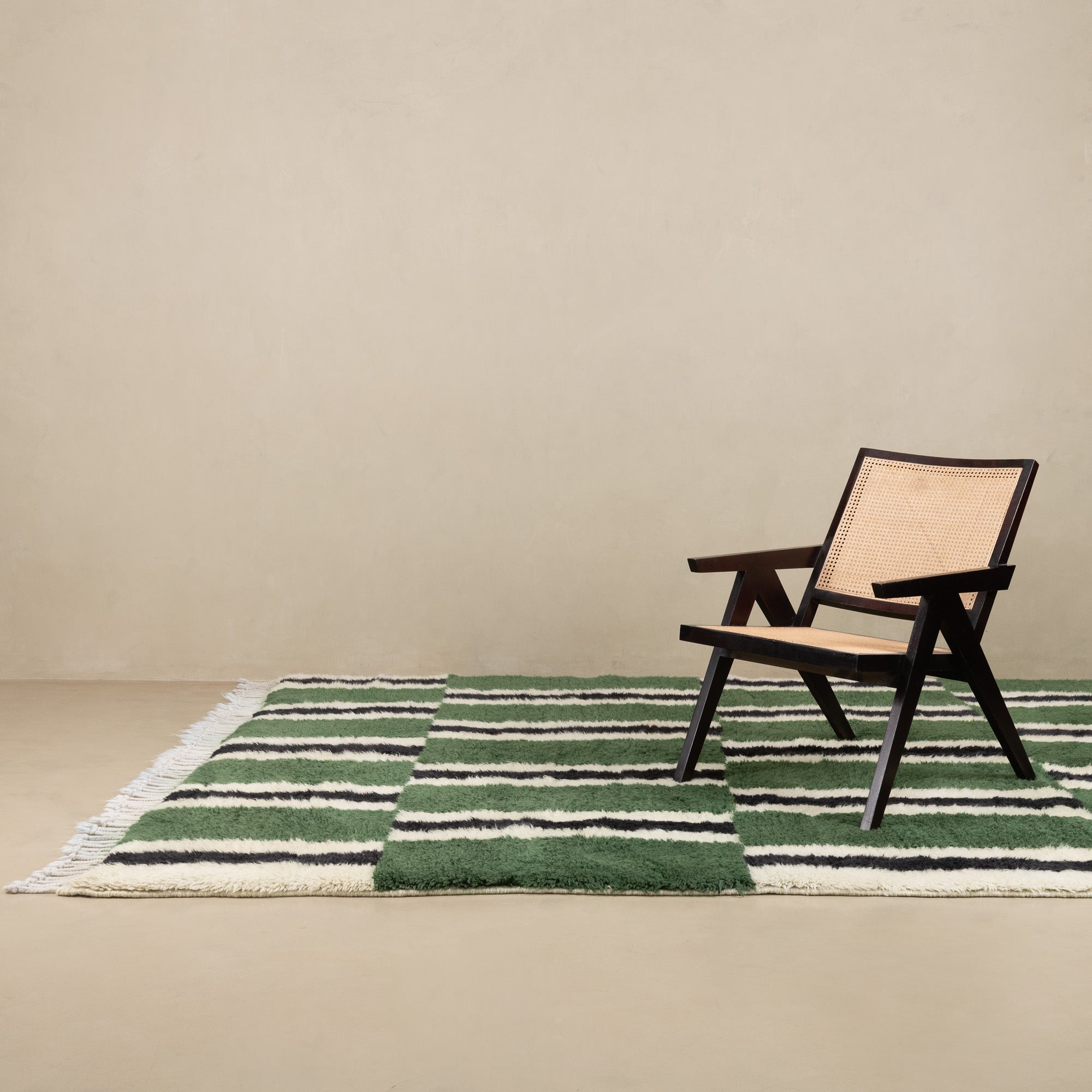 Parallel Pulse - Luxury Shag Moroccan Rug - Benisouk