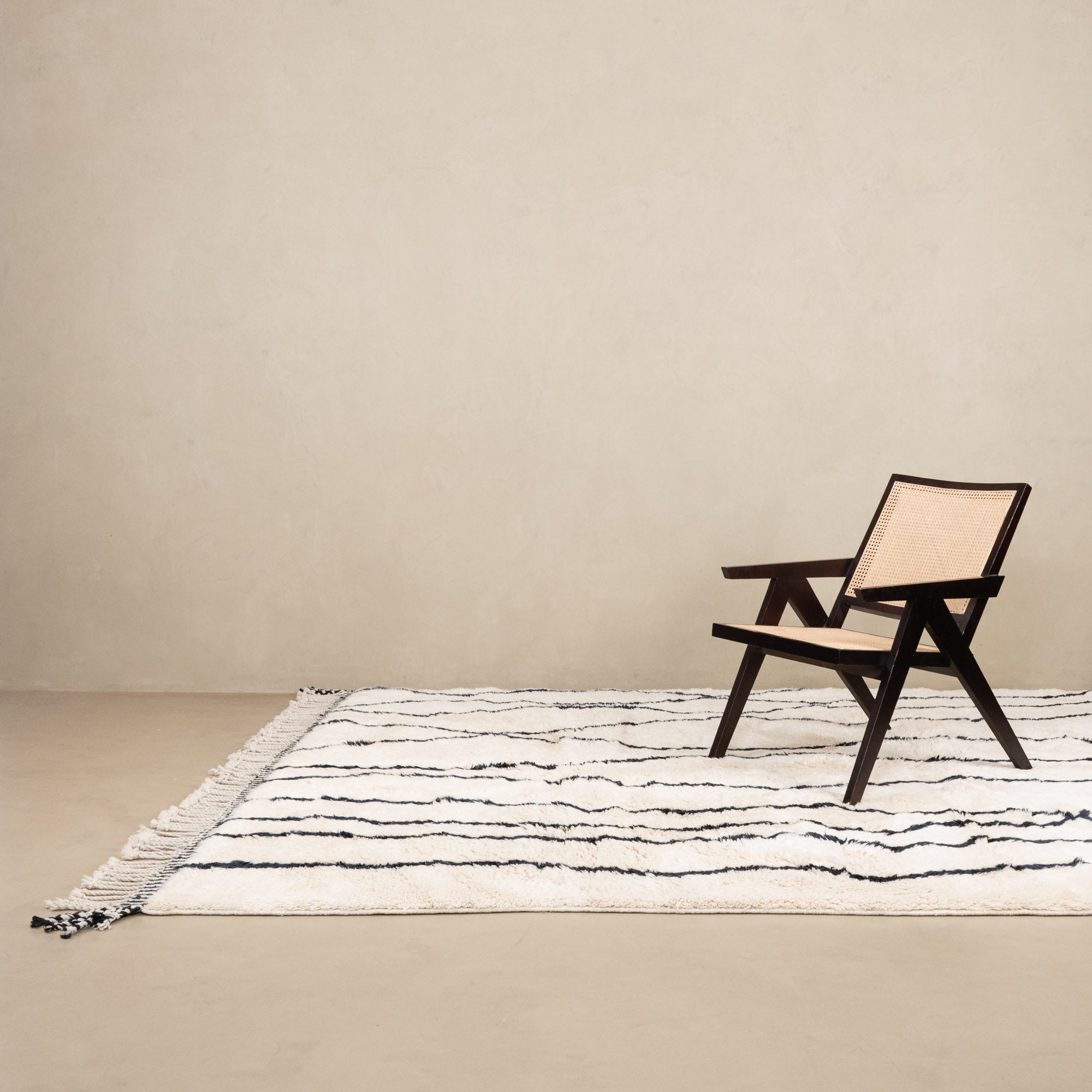 Paths - Luxury Shag Moroccan Rug - Benisouk