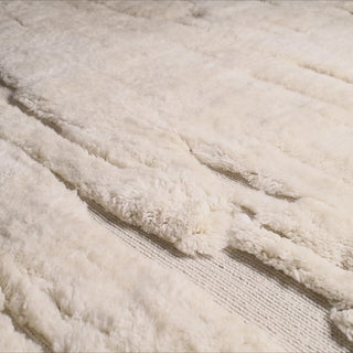 Ivory Glacier - Luxury Shag Moroccan Rug