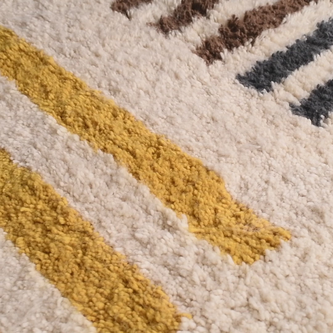 Motawazi - Shag Moroccan runner rug
