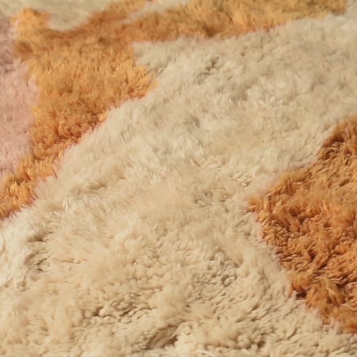 Autumn sunset - Premium shag Moroccan rug