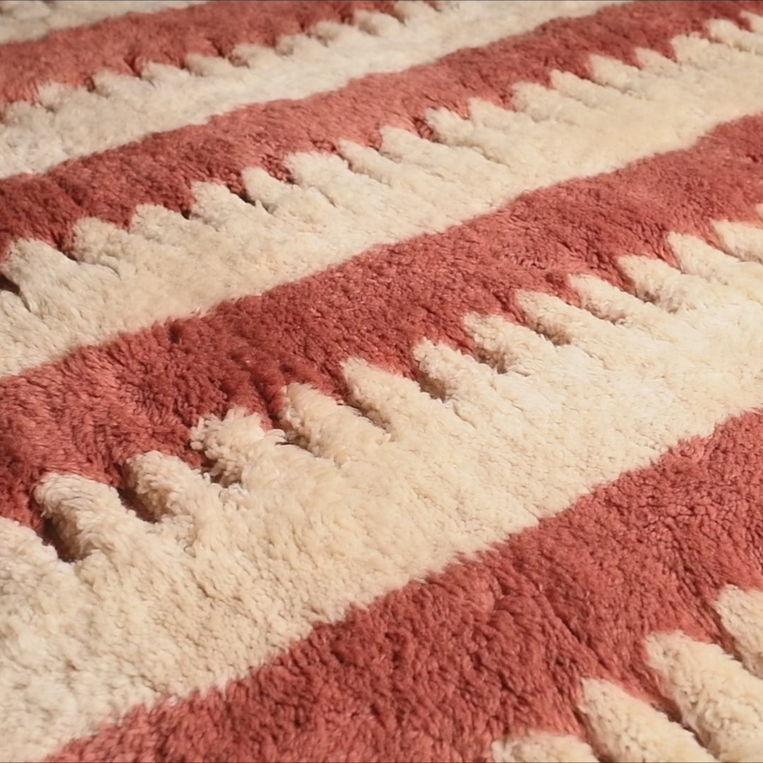 Warm Current - Luxury Shag Moroccan Rug
