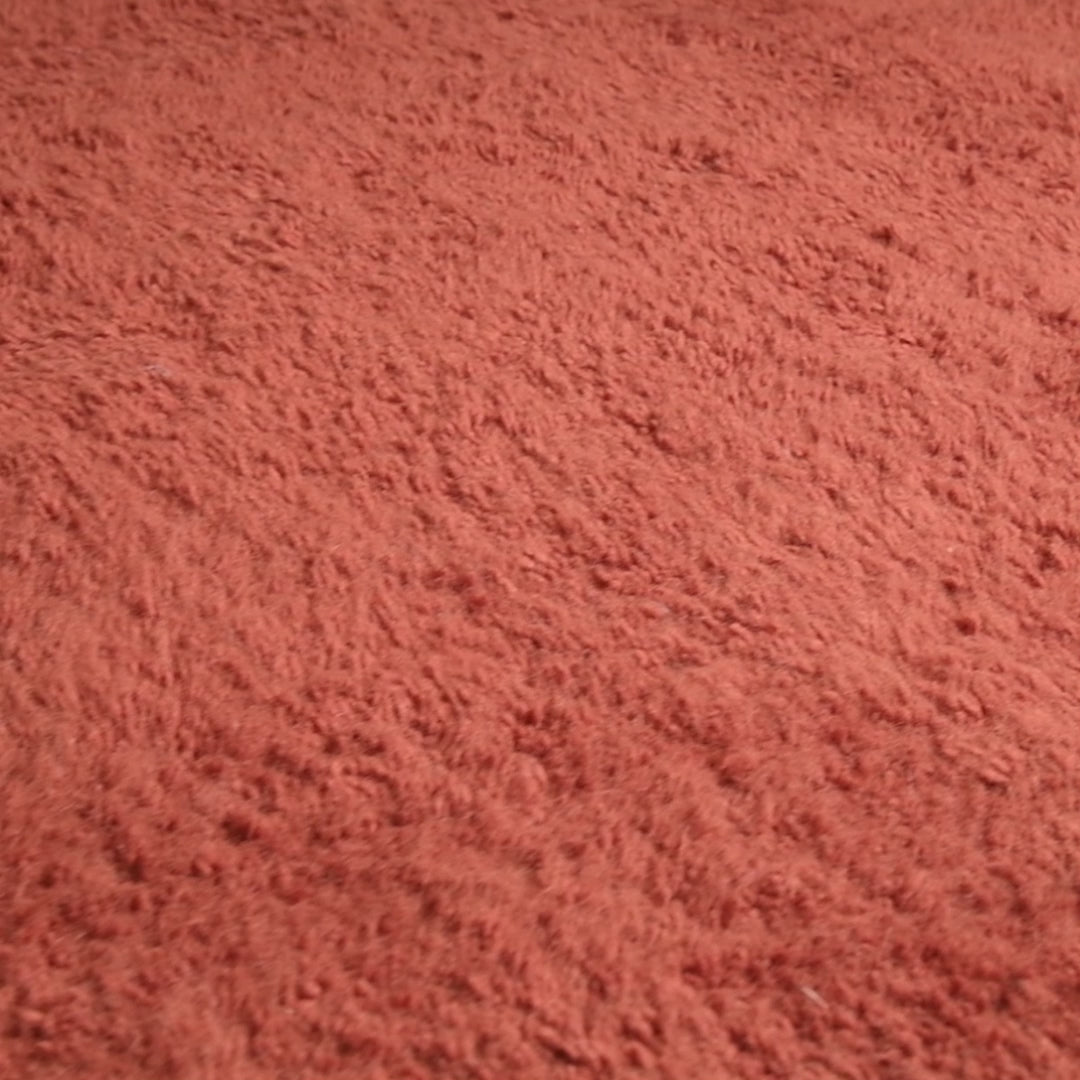 Elbayda Terracotta - Shag Moroccan rug