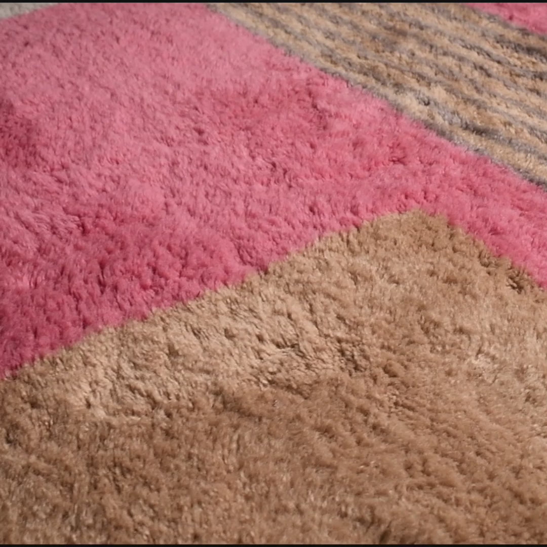 Celestial Geometries - Luxury Shag Moroccan Rug