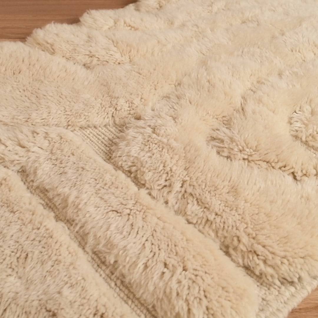 Serene Elevation - Luxury Shag Moroccan Runner Rug