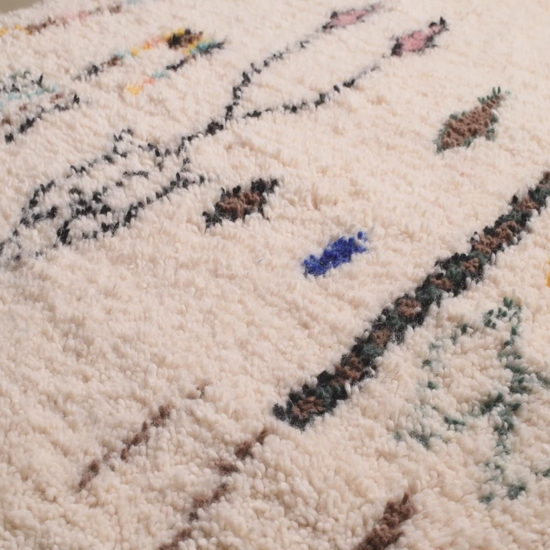 Nassij - Shag Moroccan runner rug