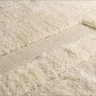 Neutral Structure - Luxury Shag Moroccan Rug