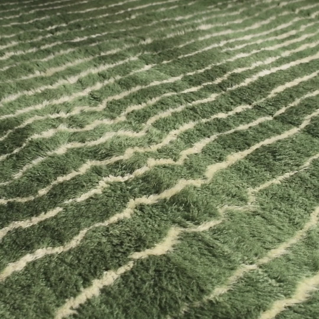 Forest Veins - Luxury Shag Moroccan Rug