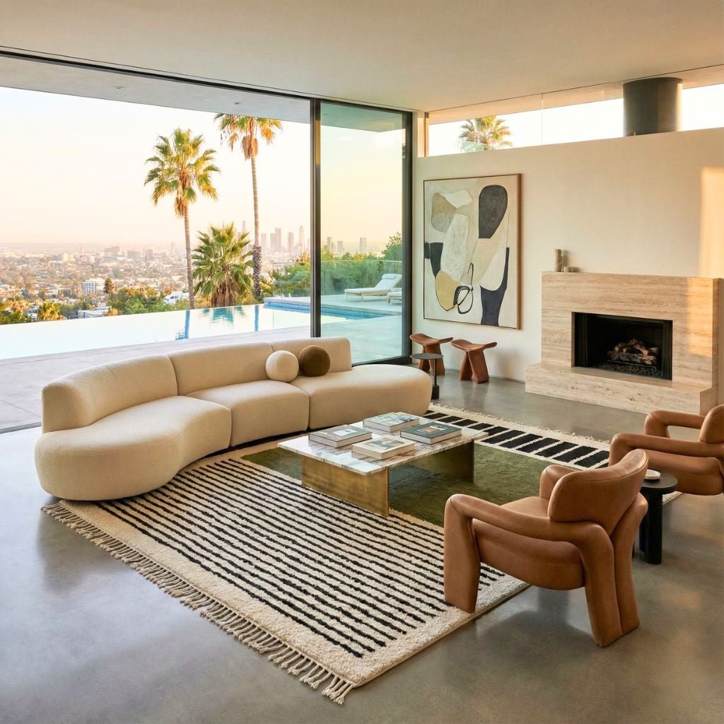 Rabab - Shag Moroccan rug - Benisouk