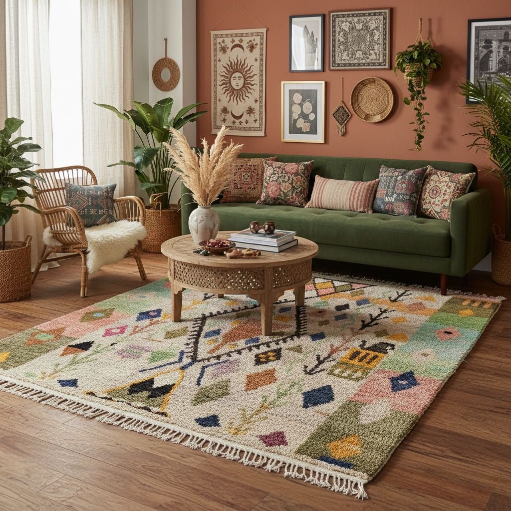 Racha - Shag Moroccan rug - Benisouk