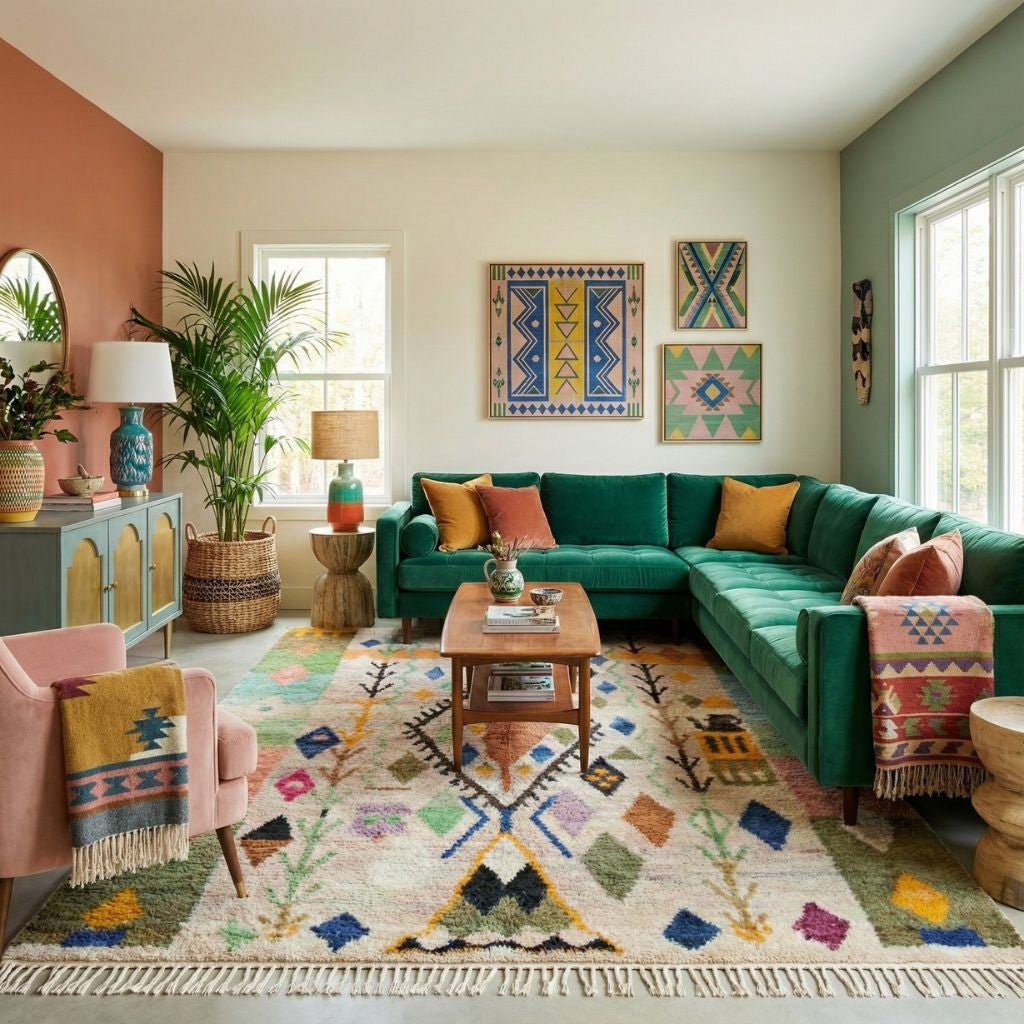 Racha - Shag Moroccan rug - Benisouk