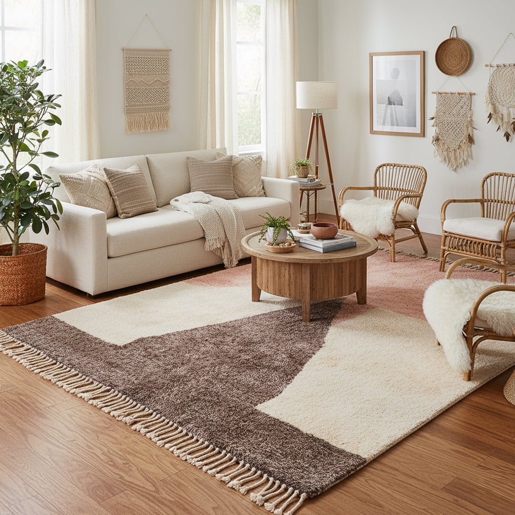 Radiant Reverie - Luxury Shag Moroccan Rug - Benisouk