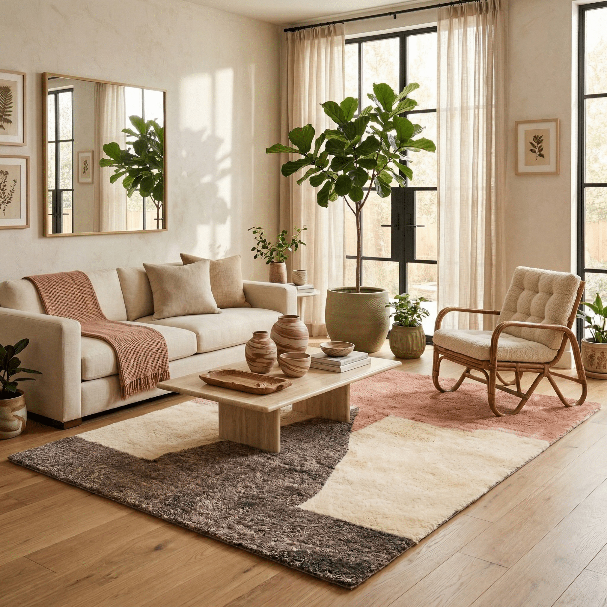 Radiant Reverie - Luxury Shag Moroccan Rug - Benisouk