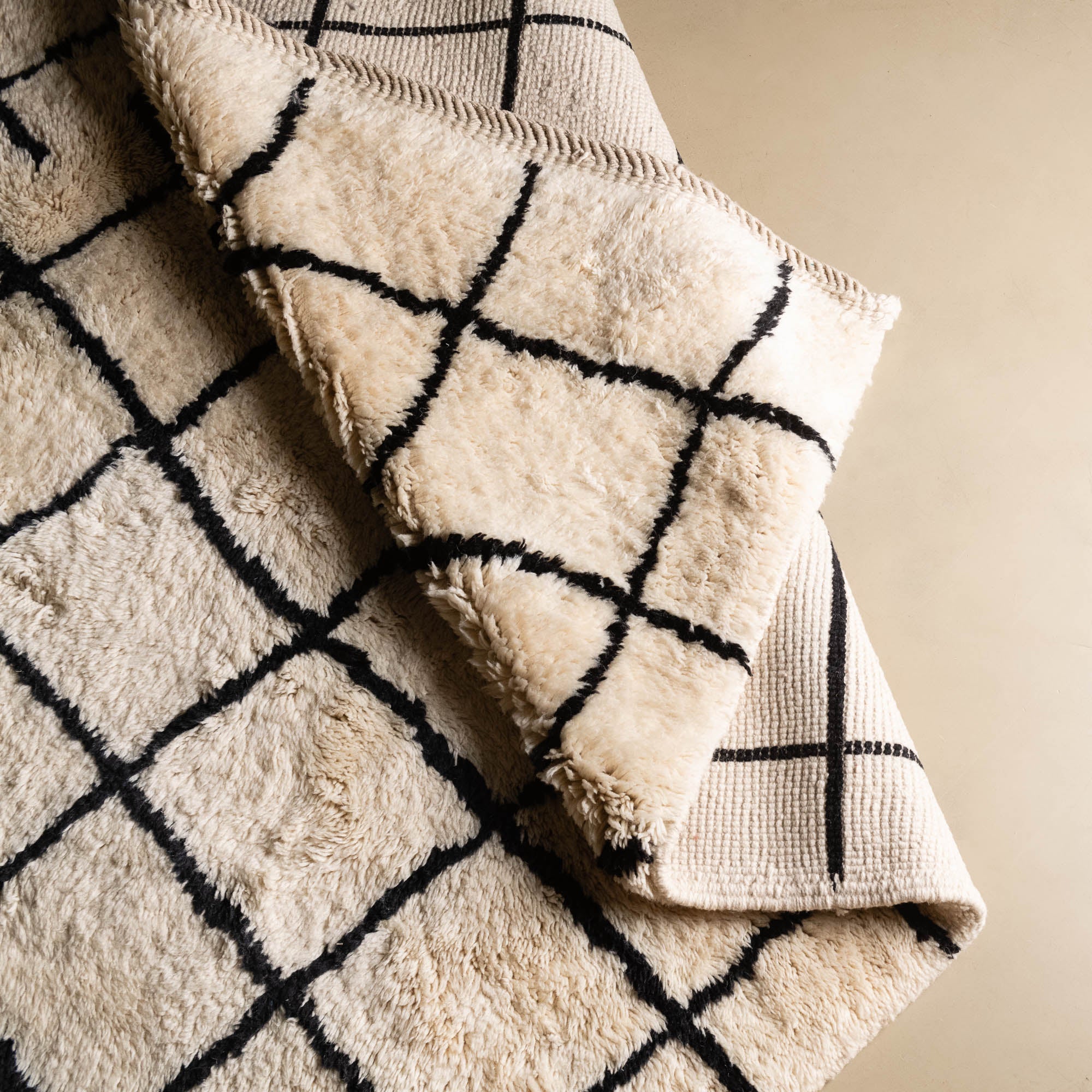 Rahim - Luxury Shag Moroccan Rug - Benisouk