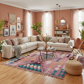 Rajiya - Shag Moroccan rug - Benisouk