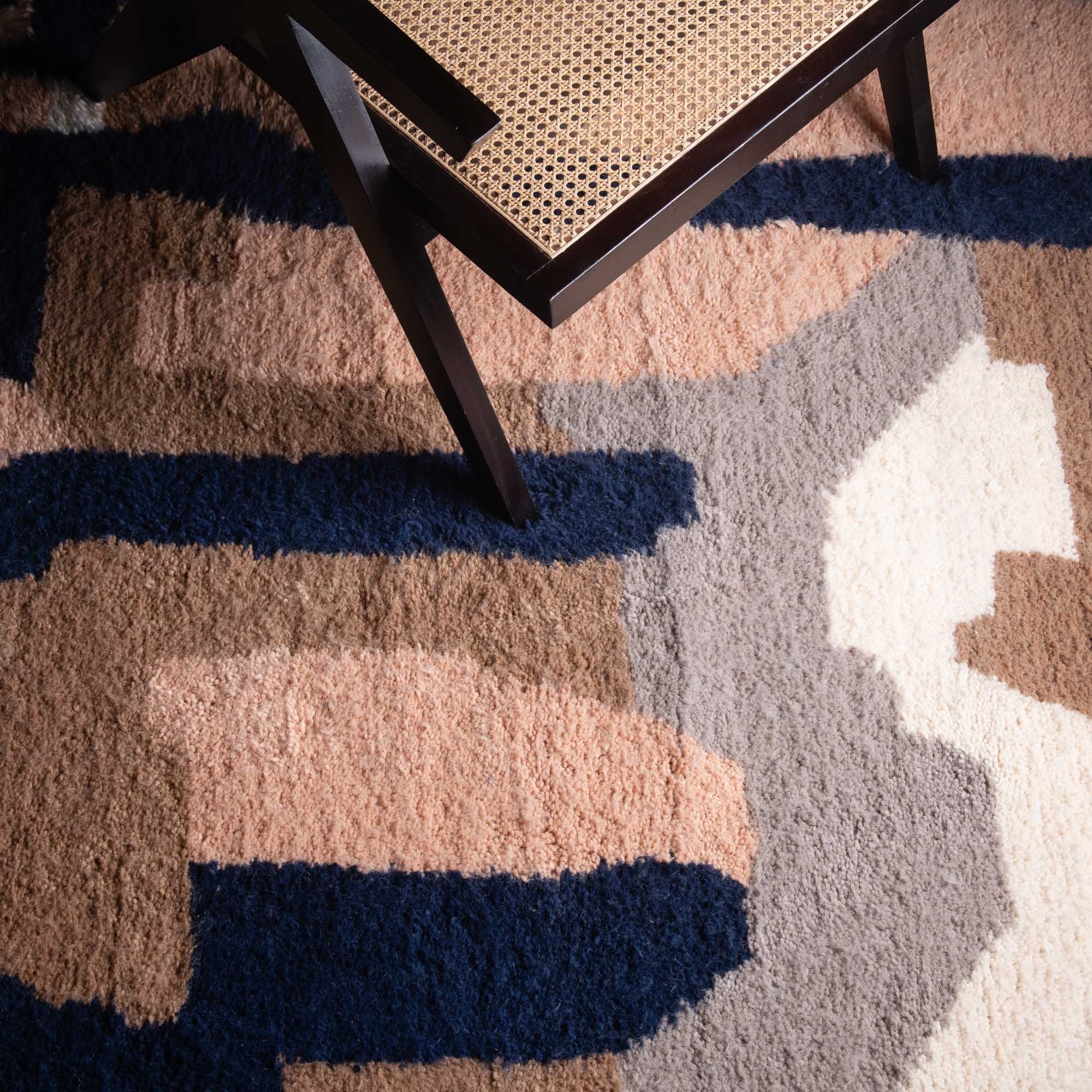 Ranim Round - Shag Moroccan rug - Benisouk