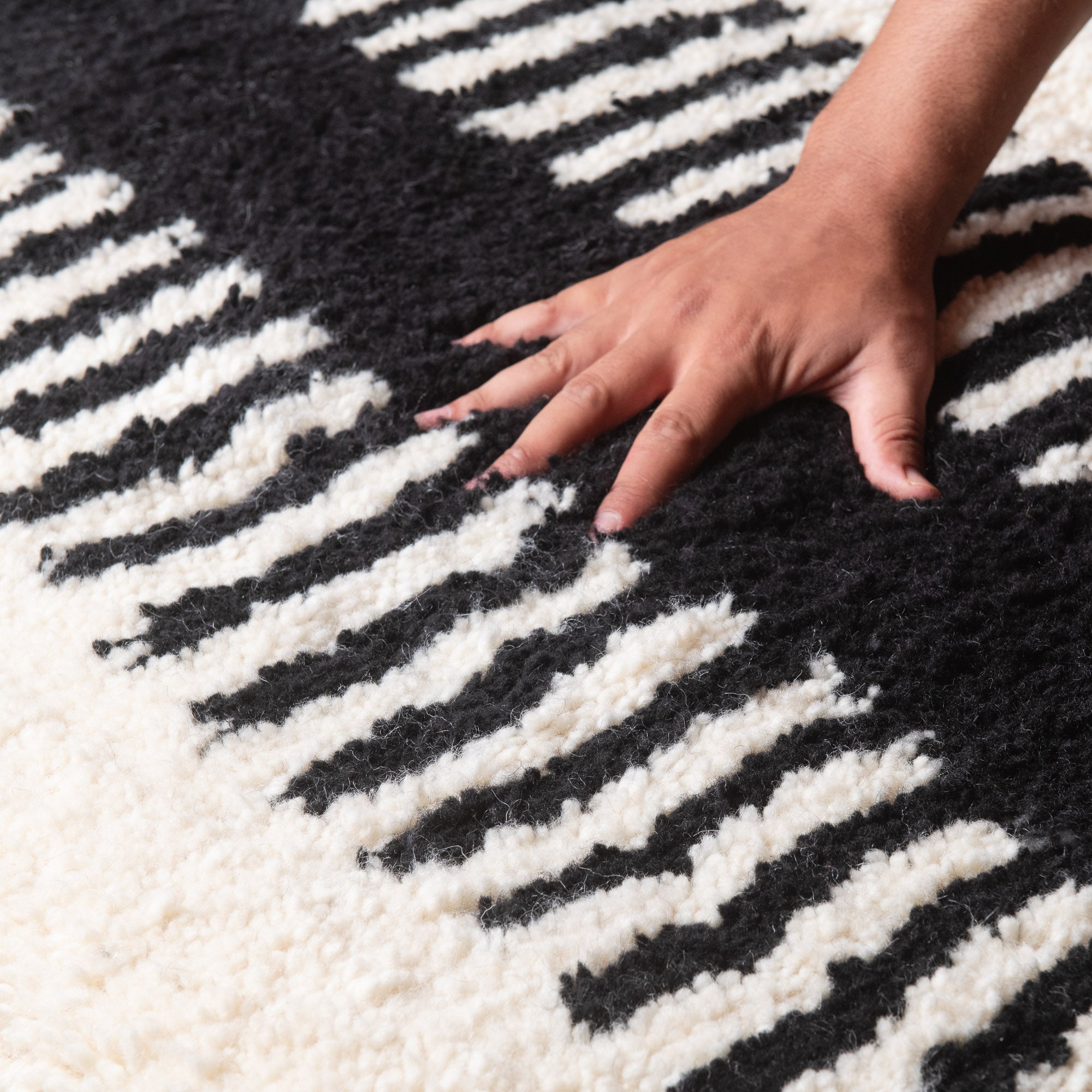 Rawya - Shag Moroccan runner rug - Benisouk