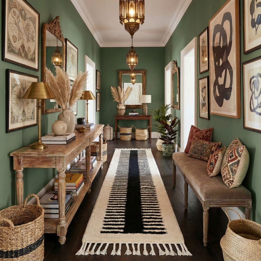 Rawya - Shag Moroccan runner rug - Benisouk