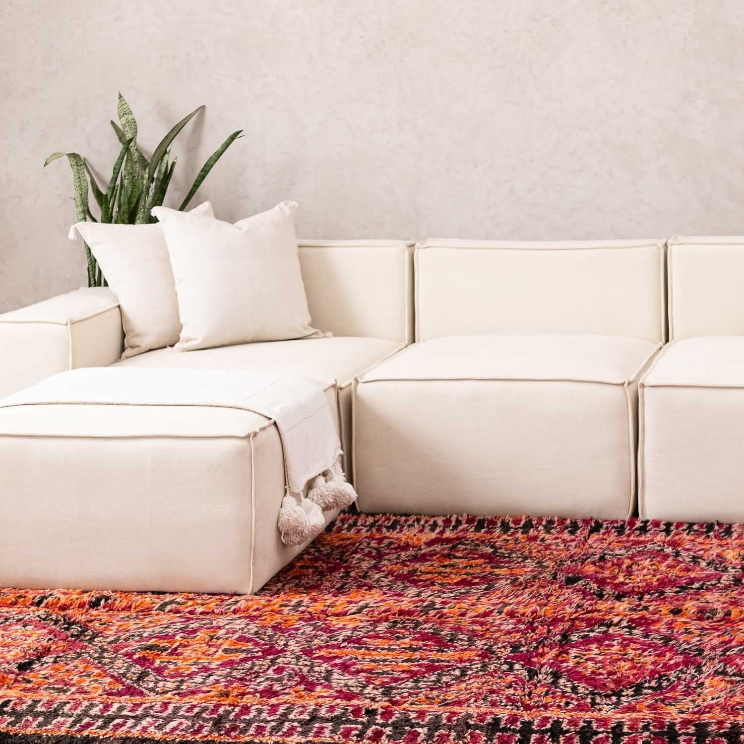 Rayhana - vintage beni mguild rug - Benisouk