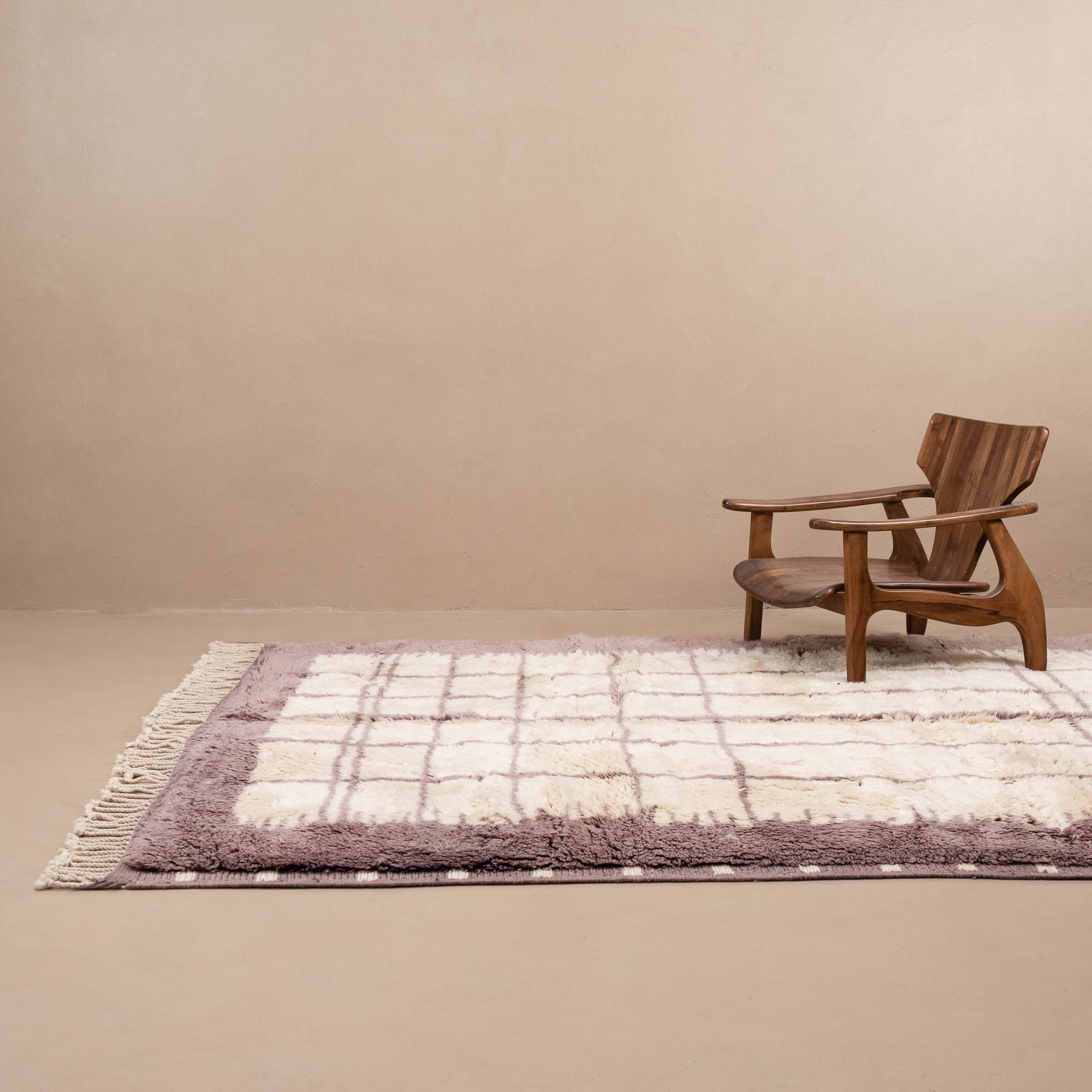 Regal Romance - Luxury Shag Moroccan Rug - Benisouk