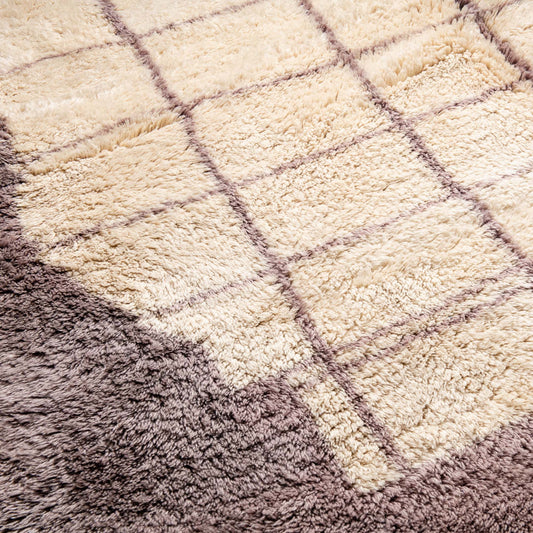 Regal Romance - Luxury Shag Moroccan Rug - Benisouk