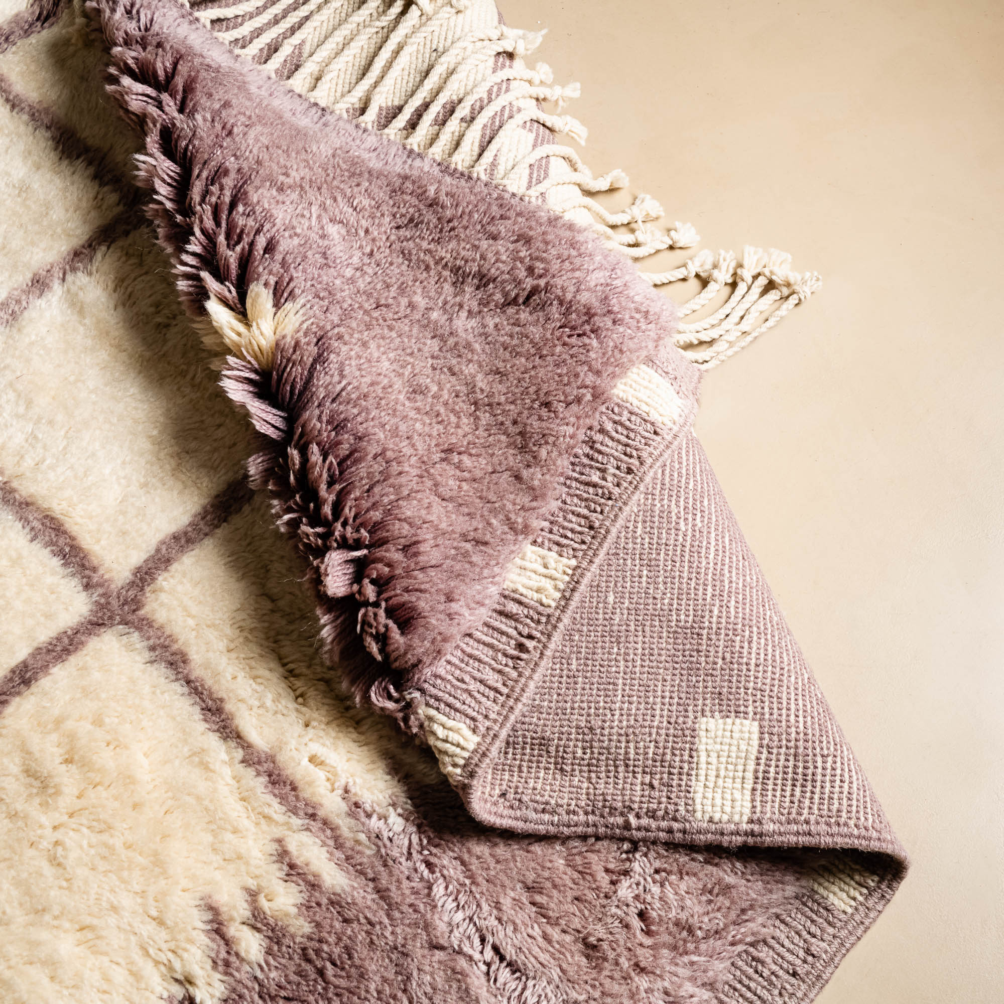 Regal Romance - Luxury Shag Moroccan Rug - Benisouk