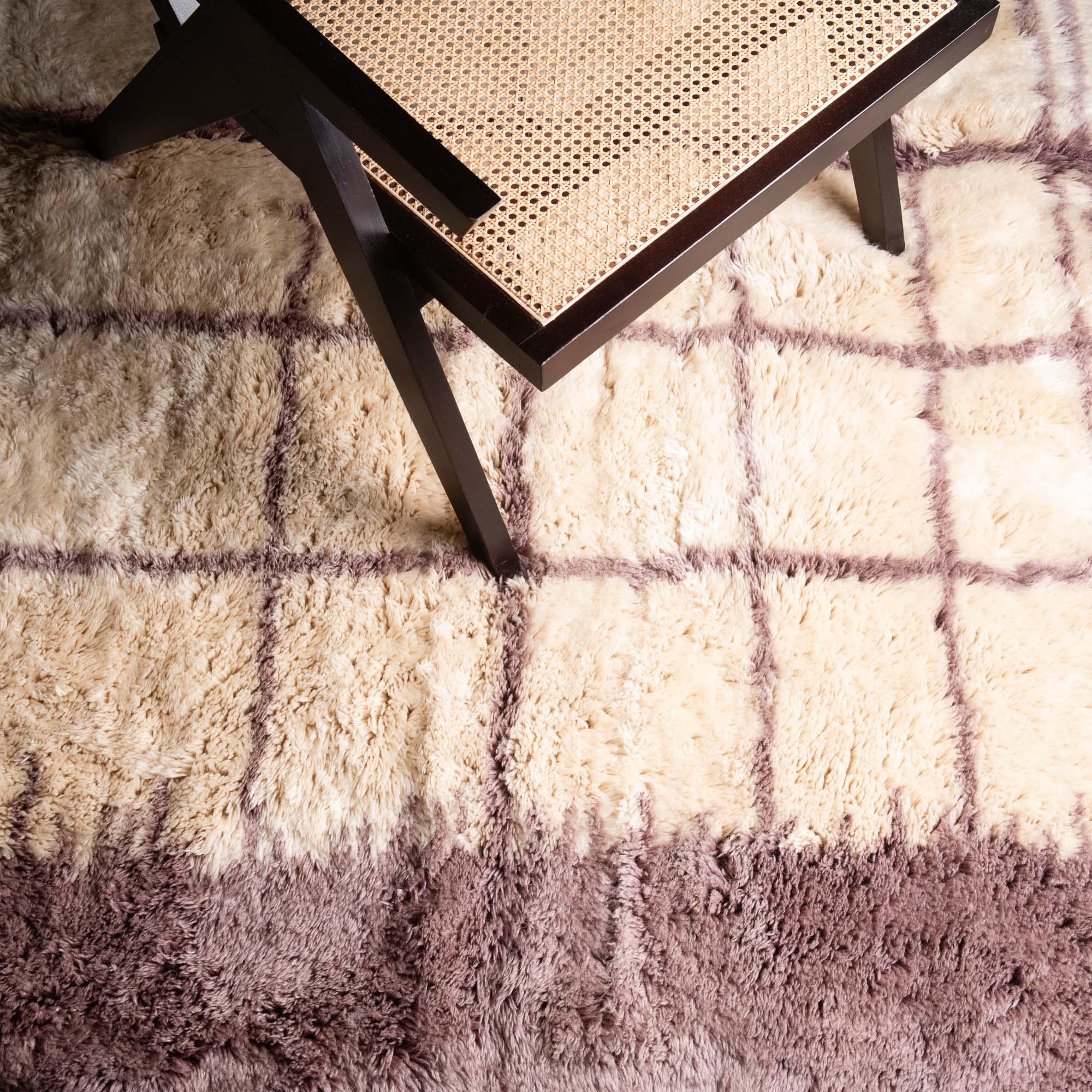 Regal Romance - Luxury Shag Moroccan Rug - Benisouk