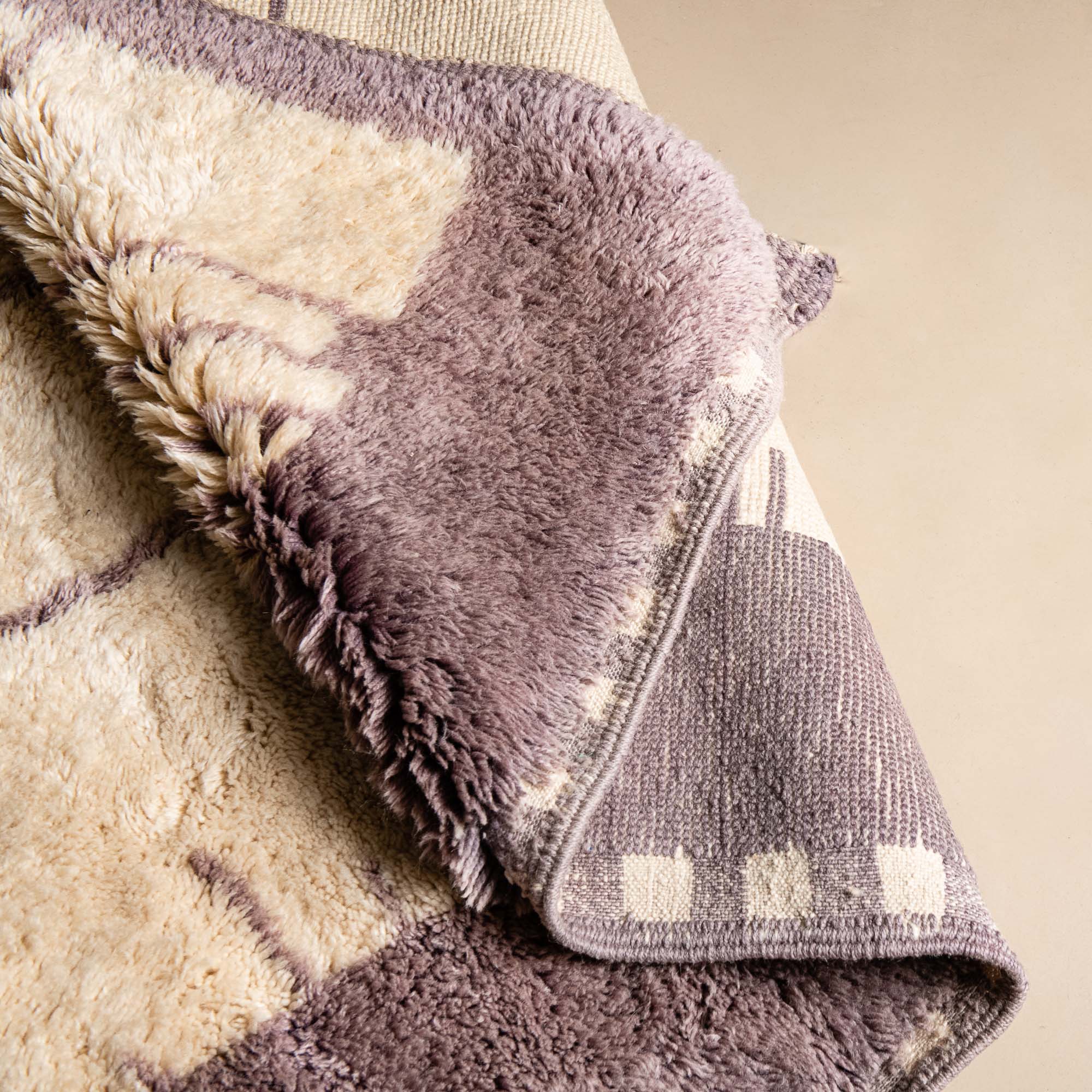 Regal Romance - Luxury Shag Moroccan Rug - Benisouk