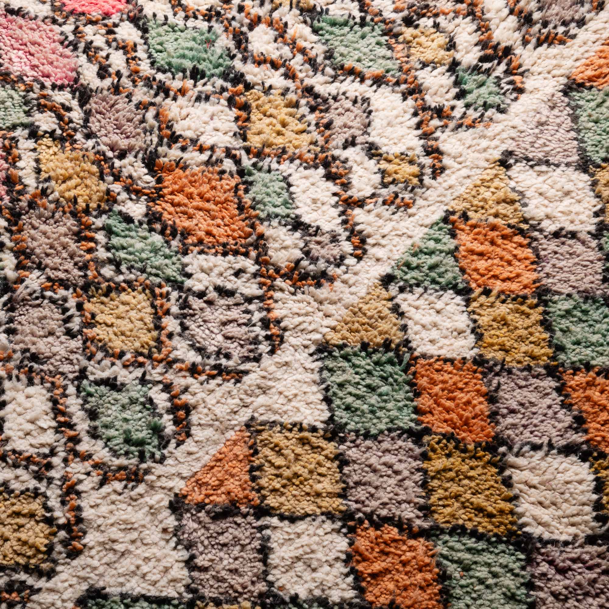 Rihab - vintage boujad rug - Benisouk