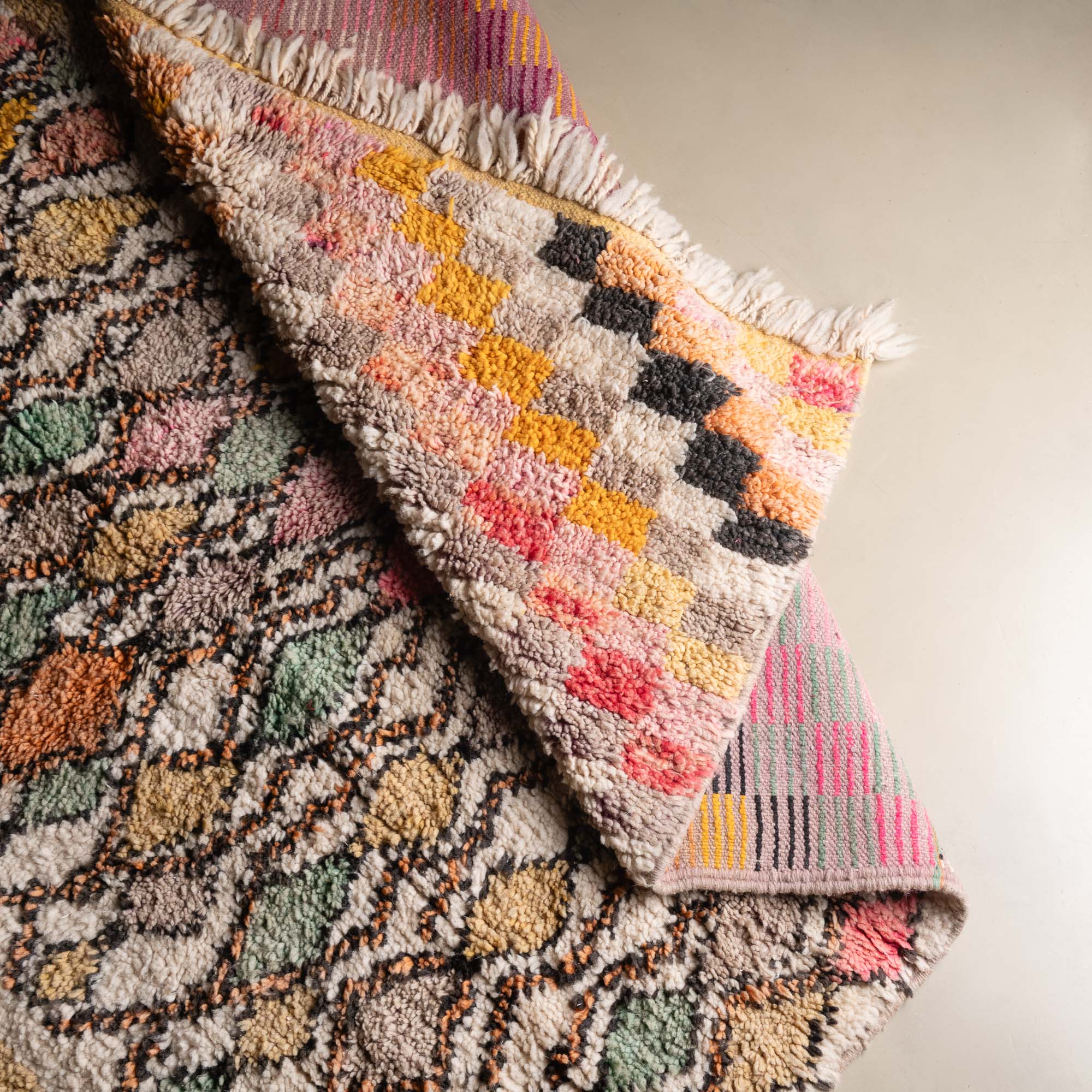 Rihab - vintage boujad rug - Benisouk