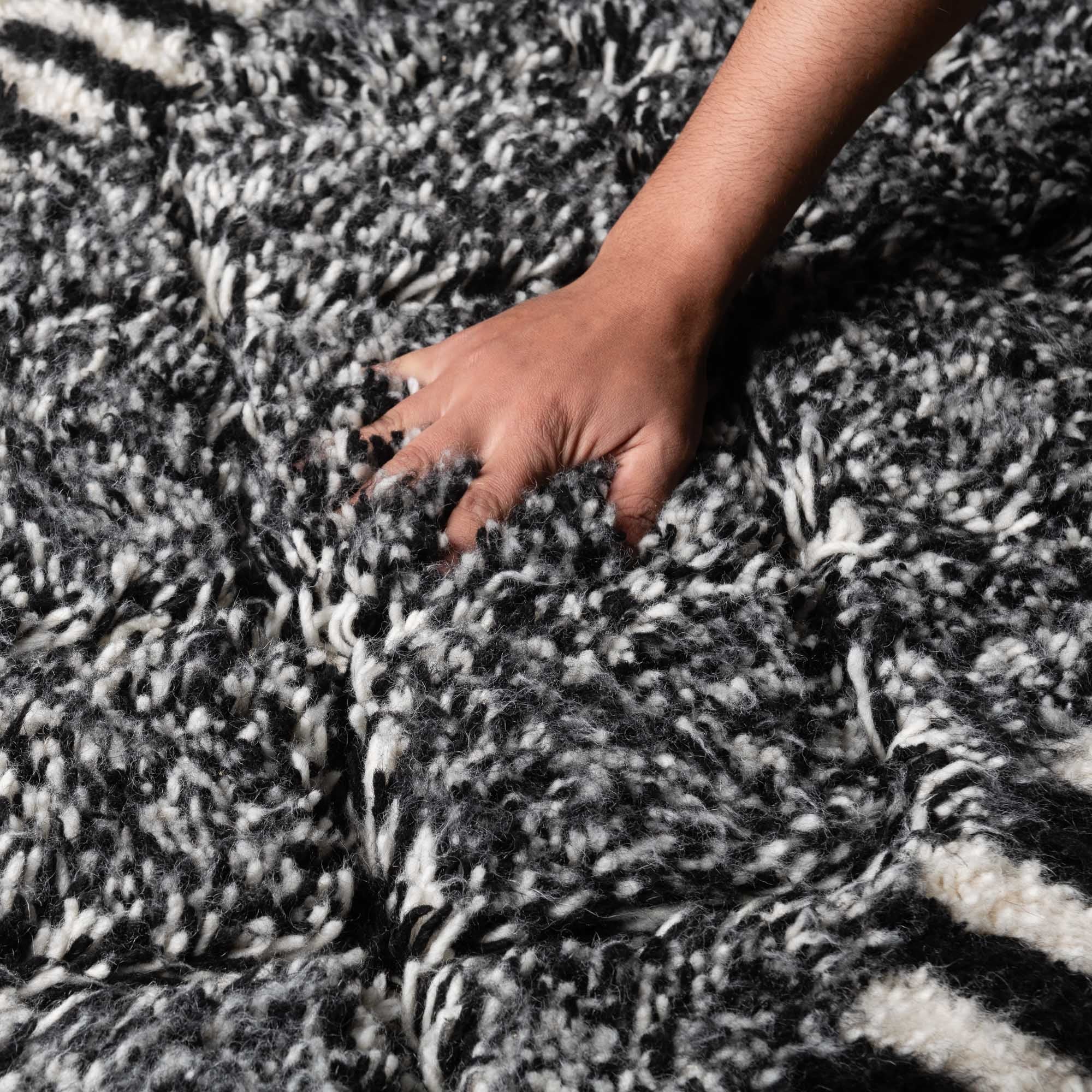 Rimy - Shag Moroccan runner rug - Benisouk