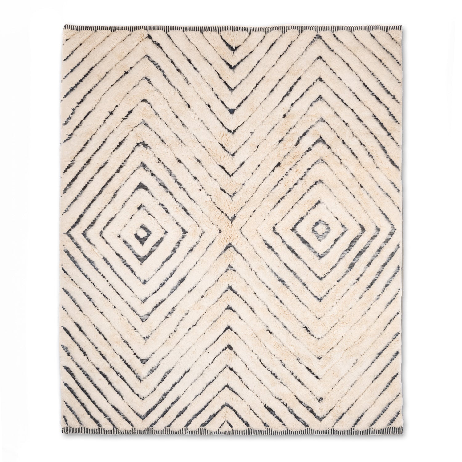 Ripples - Luxury Shag Moroccan Rug - Benisouk